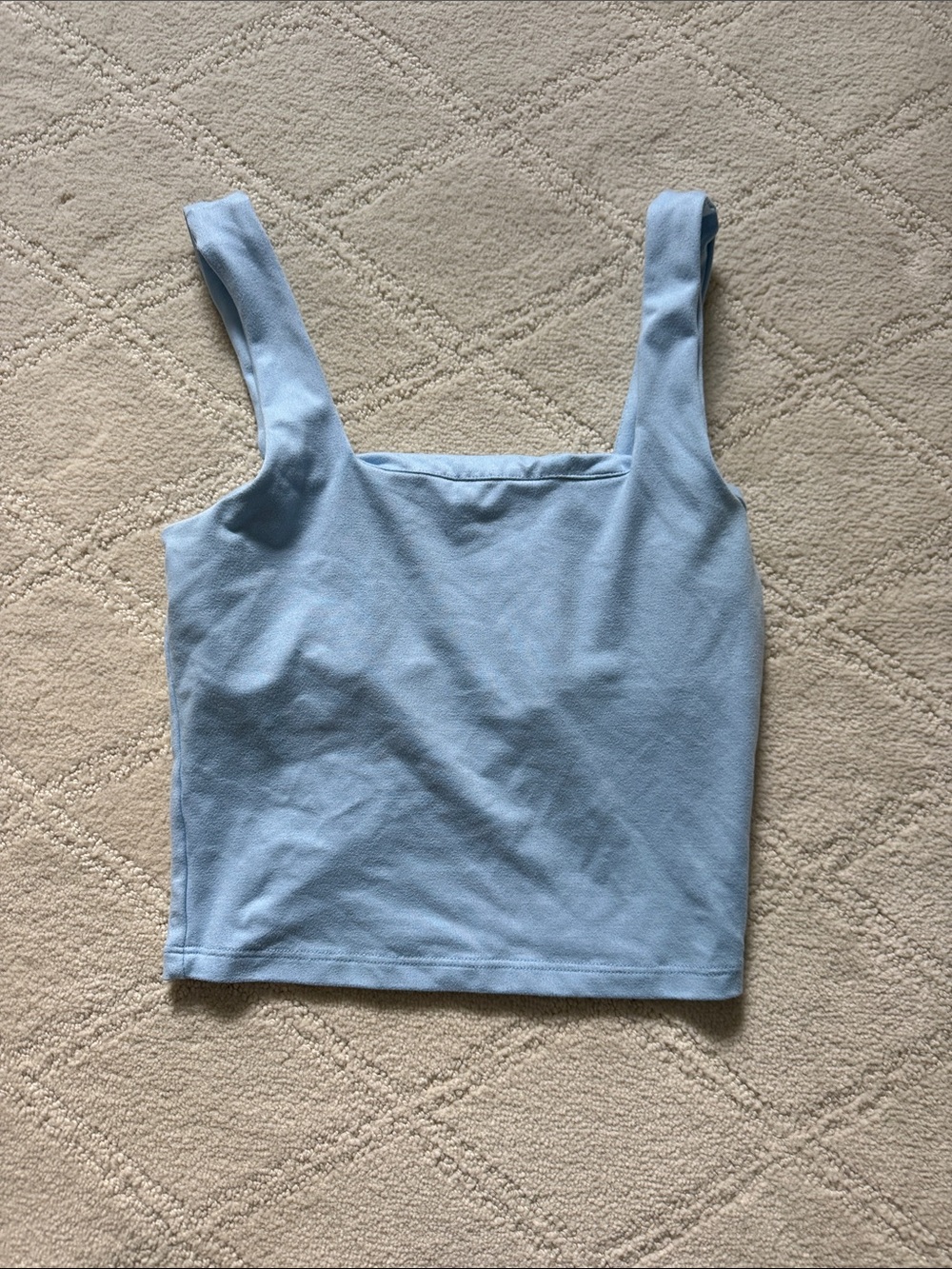 Hollister Square Neck Tank in Pale Blue